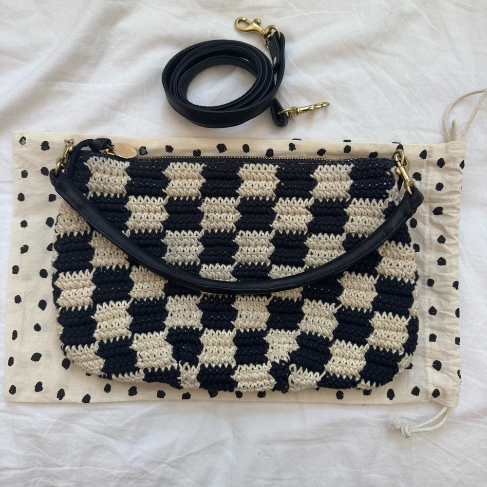 RARE Clare V. Crochet Checker Petit Moyen - Picture 2 of 8